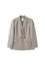 Rechte blazer met knopen