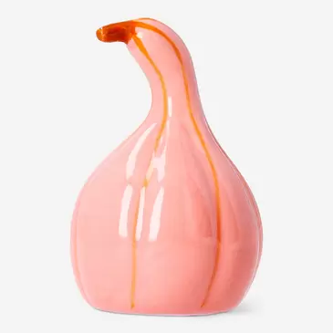 Pink decorative pumpkin - 8 cm