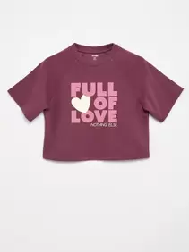 Loose fit-T-shirt met korte mouwen