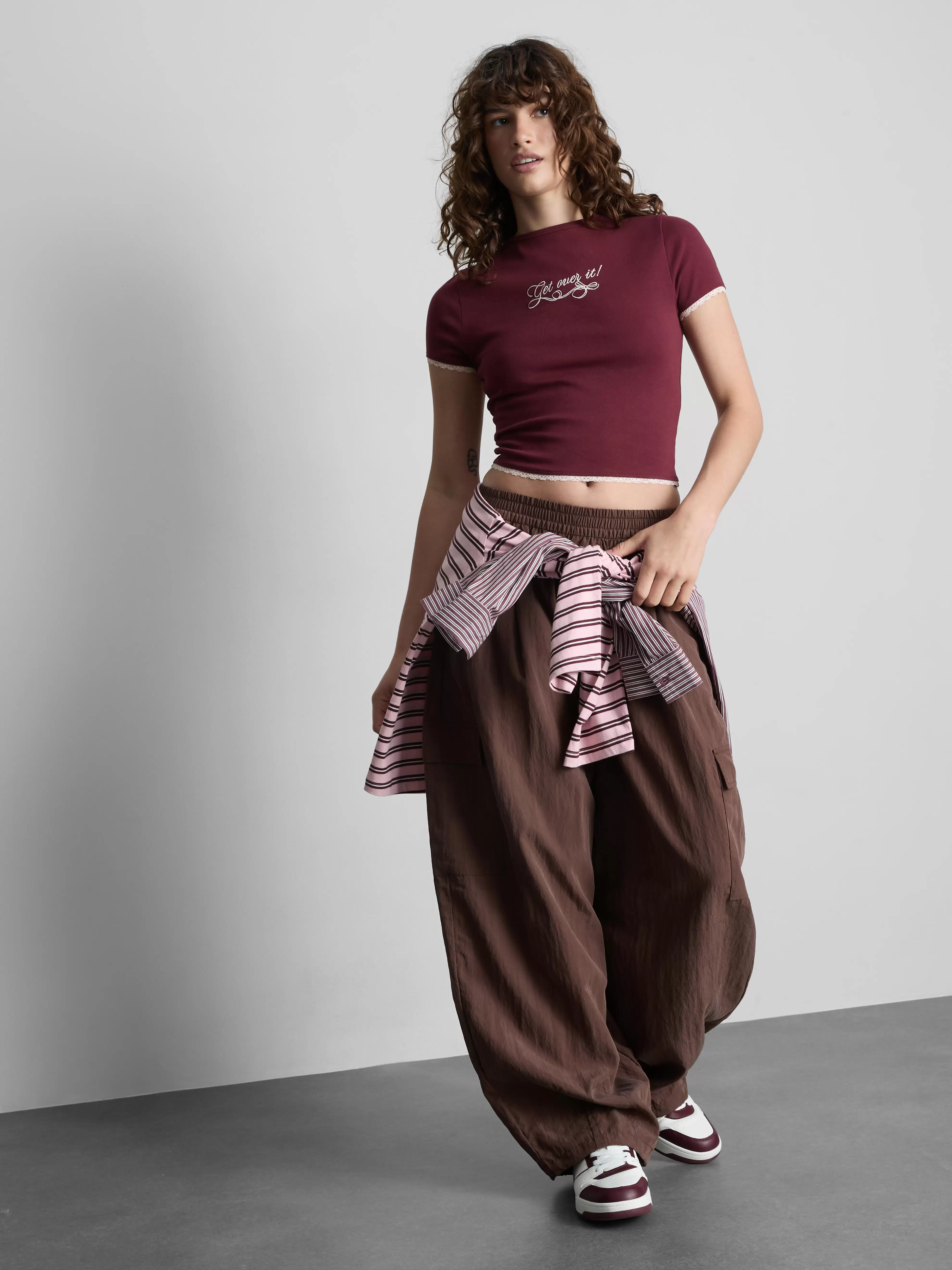 The Primark Scene | Katoenrijk baby-T-shirt met kanten rand