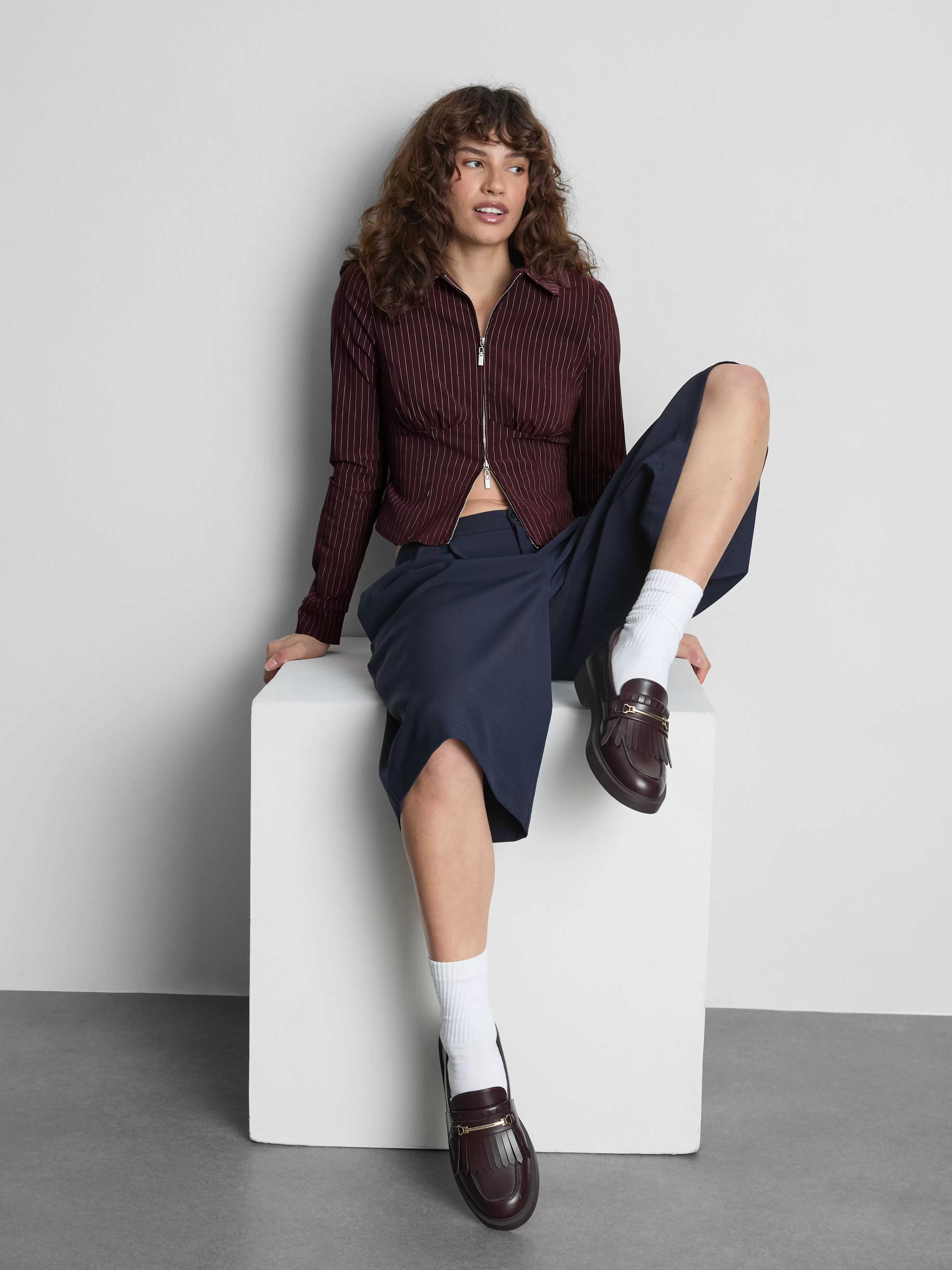 The Primark Scene | Getailleerd overhemd met rits