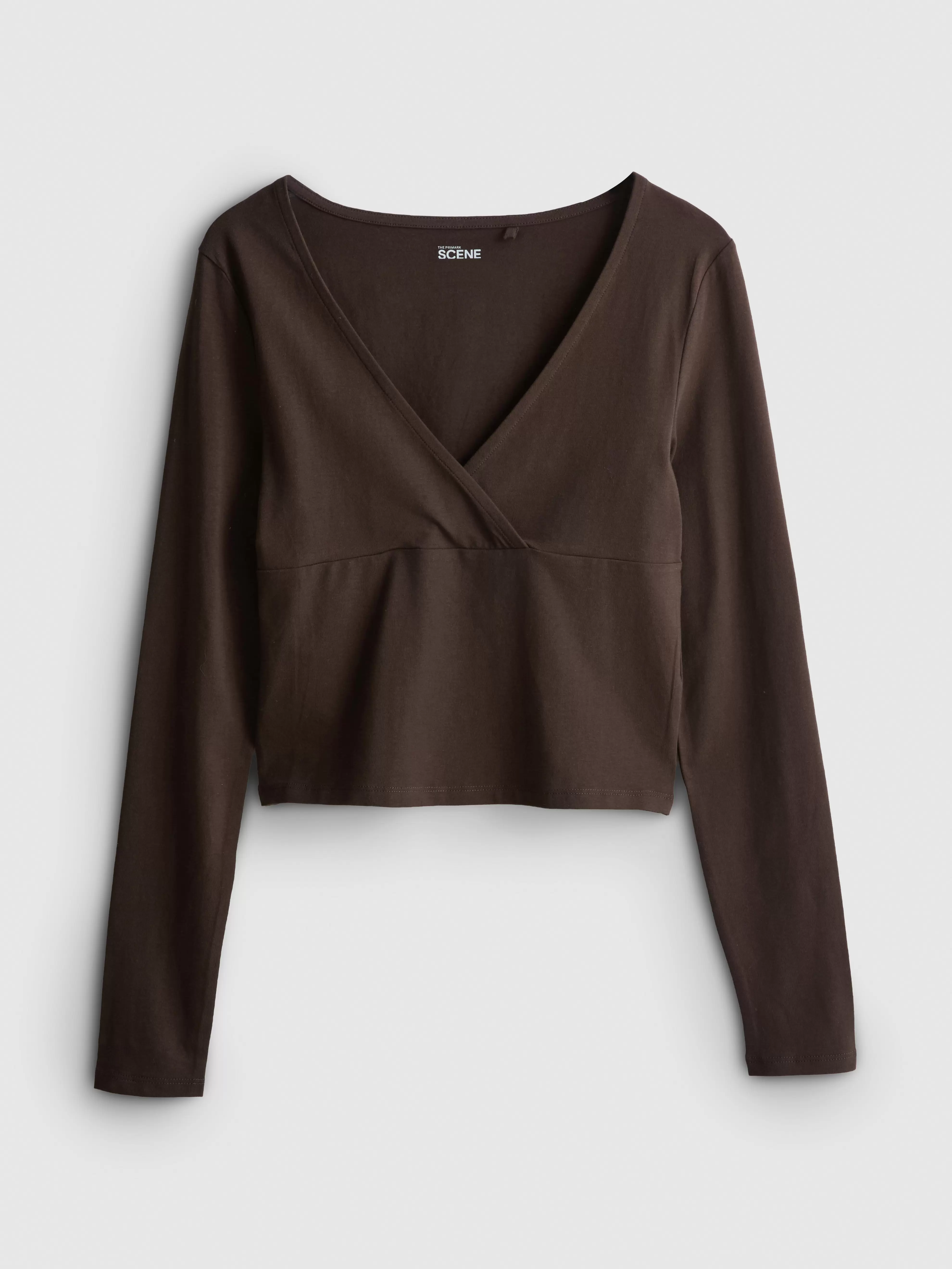 The Primark Scene | Katoenrijke top met lange mouwen