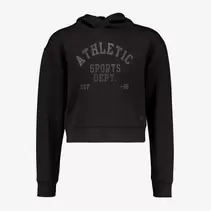 Osaga cropped meisjes sport hoodie zwart
