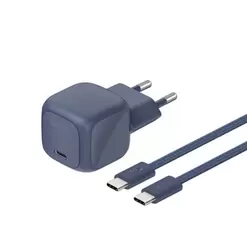 Belkin BoostCharge 30W USB-C PD Wall Charger + USB-C Cable - 2m - Indigo