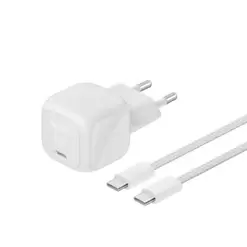 Belkin BoostCharge 30W USB-C PD Wall Charger + USB-C Cable - 2m - Silver