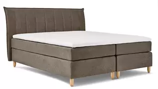 Boxspring Edge vlak met gestoffeerd matras