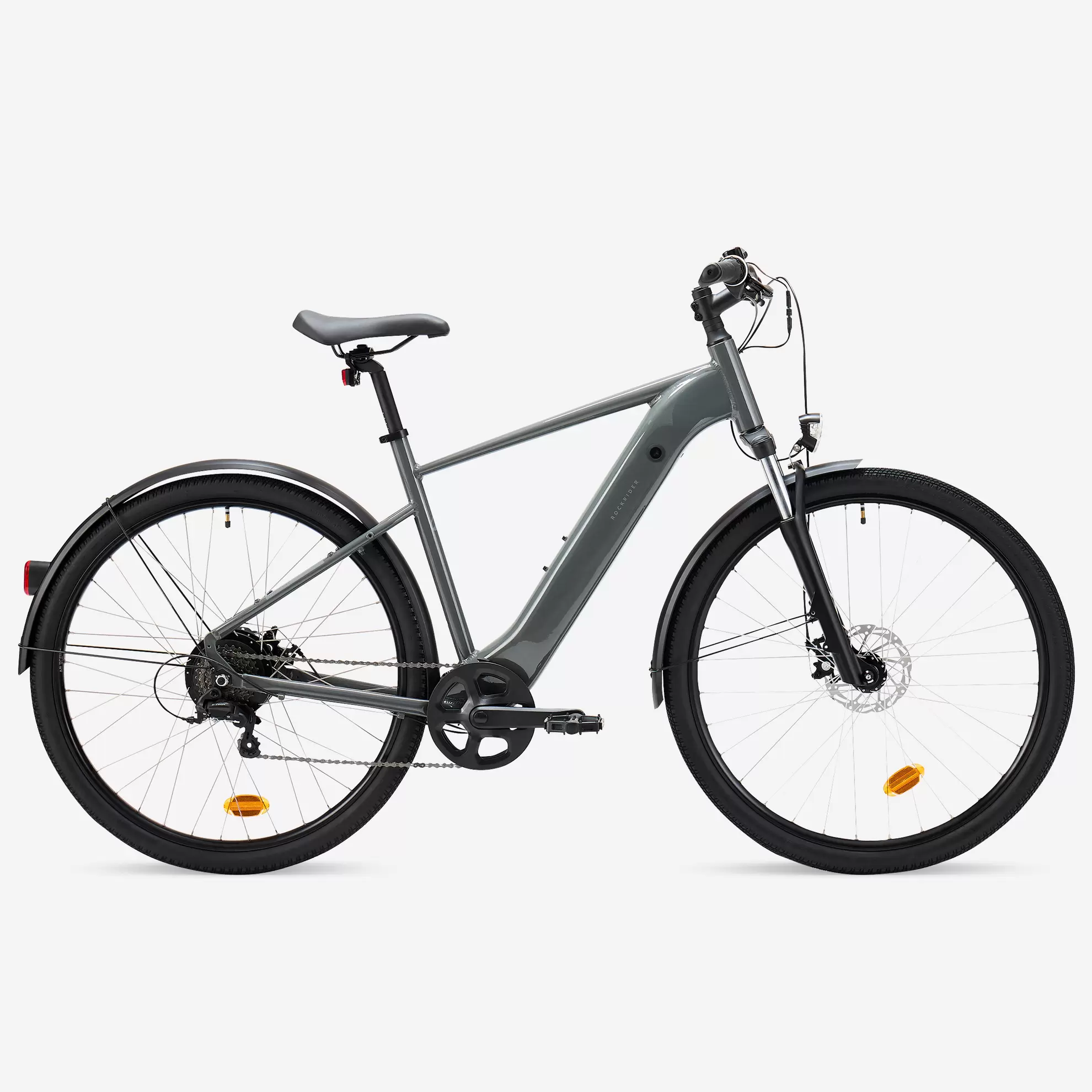 Elektrische fiets E-ACTV 100 hoog frame antraciet