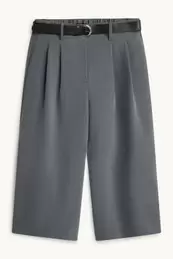 Culotte met riem - mid waist - wide leg