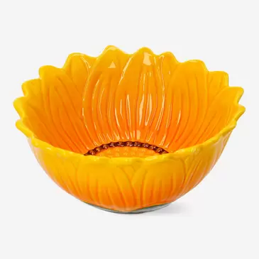 Bowl with embossed sunflowers - 18 cm