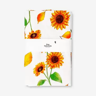 Tablecloth with sunflower print - 220x140 cm