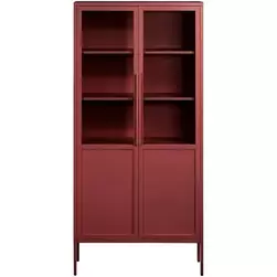 Vitrinekast Renee - steenrood- 210x100x40 cm product