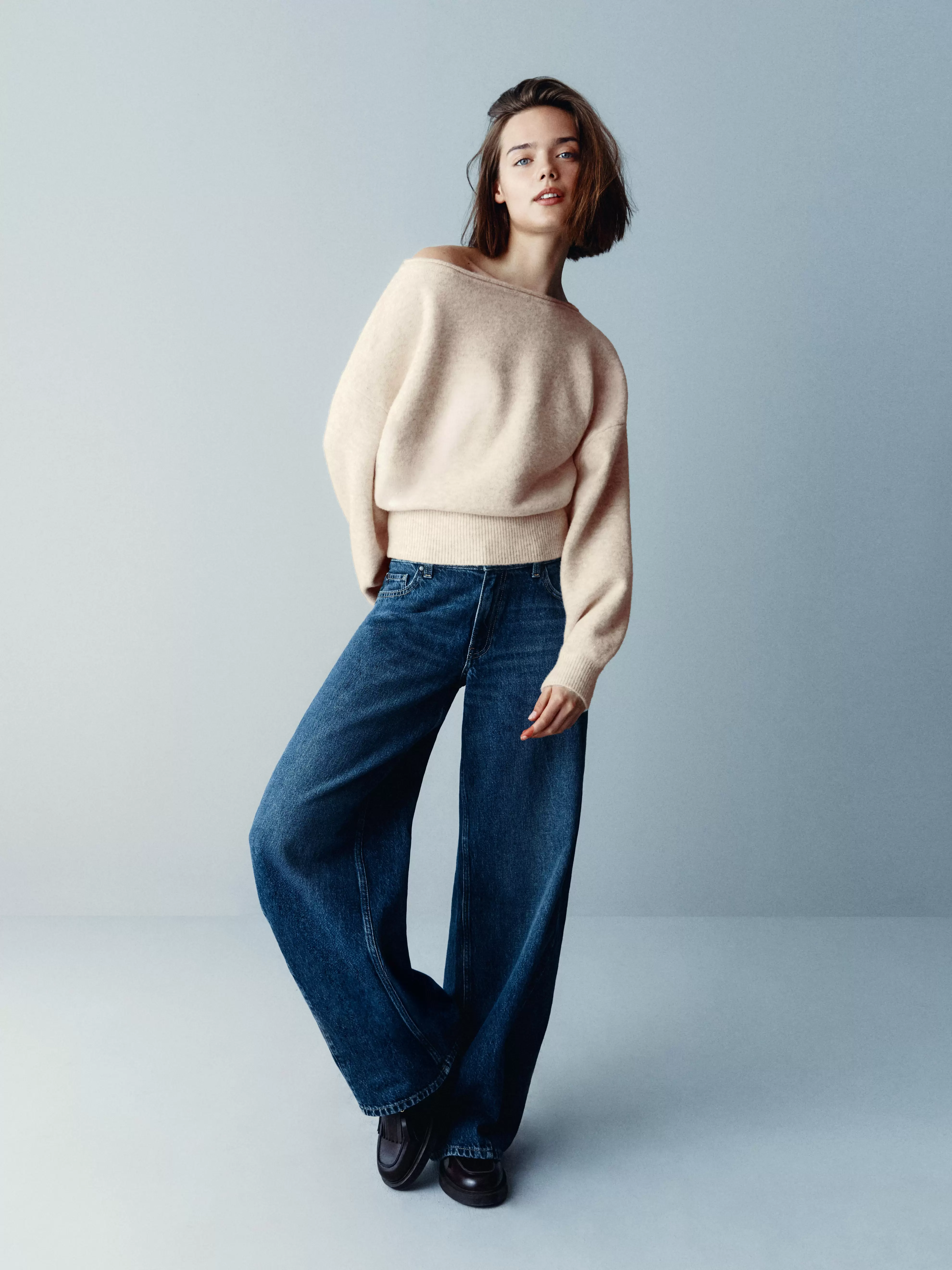 The Primark Scene | Gebreide trui met blote schouder