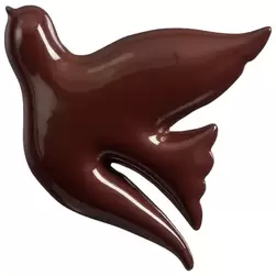 Muurdecoratie Vogel - bruin - 24x21x3 cm product