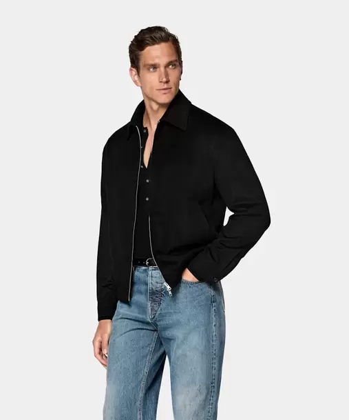 Black Bomber Jacket