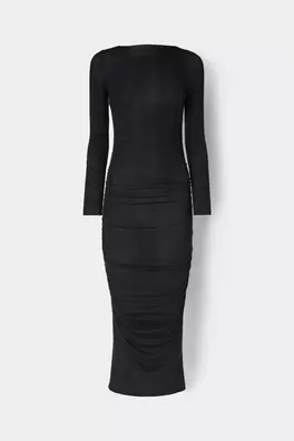 Long-Sleeved Ultralight With Cashmere Dress