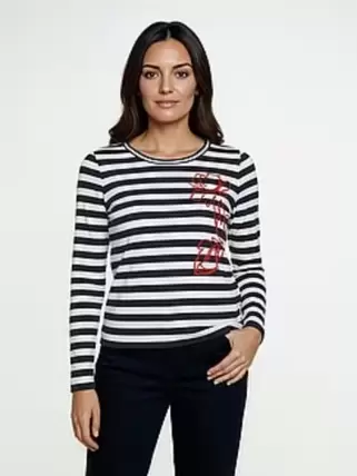 T-shirt met ronde hals