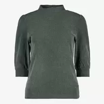TwoDay dames plissé shirt groen