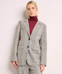Blazer met ruiten dessin