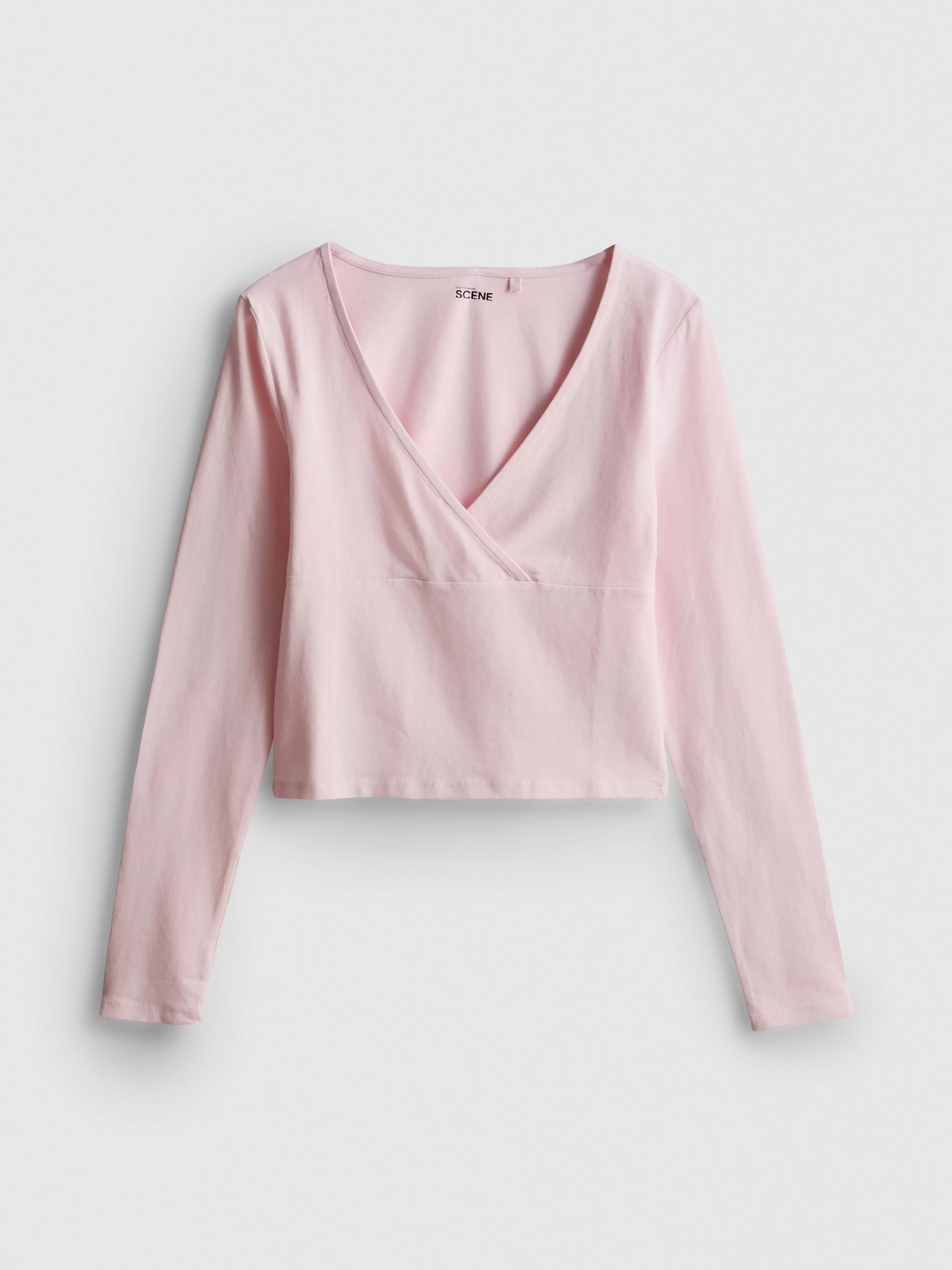 The Primark Scene | Katoenrijke top met lange mouwen