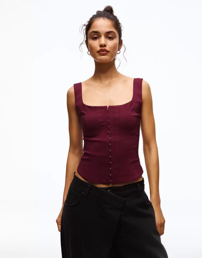 Bengaline top in korsetstijl