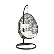 Hangstoel swing met standaard - zwart - ø104x200 cm