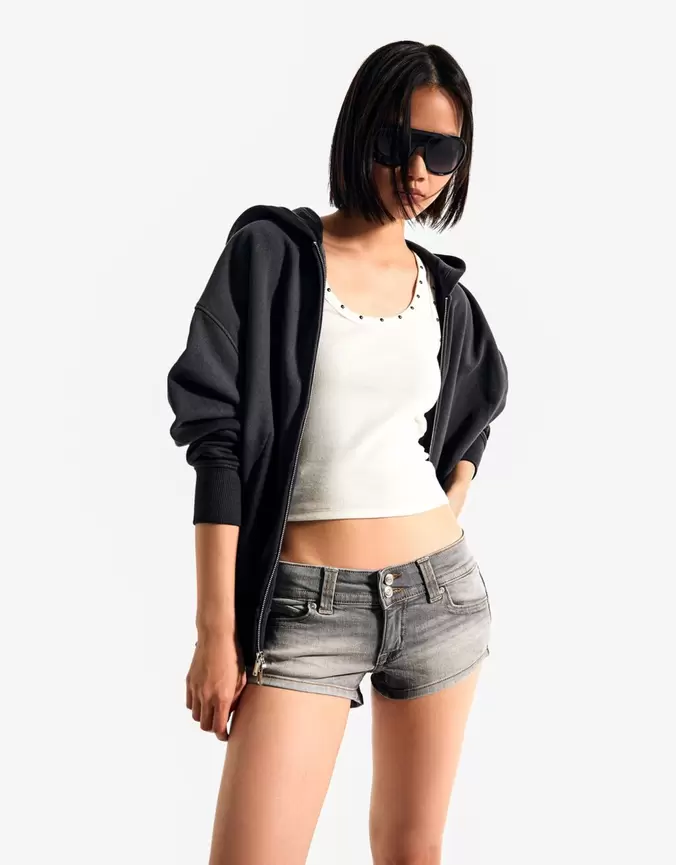 Mini denim short