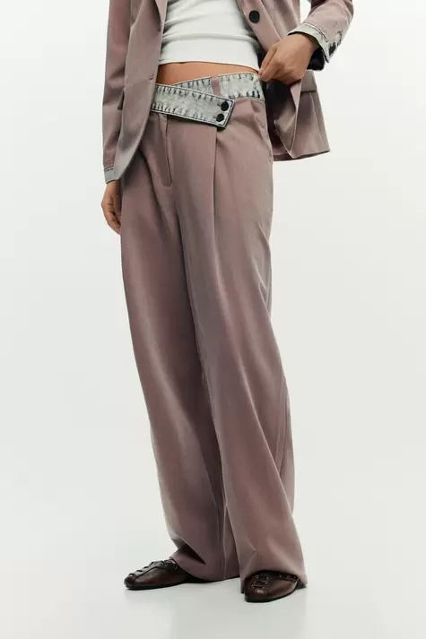 Roze gerecyclede broek