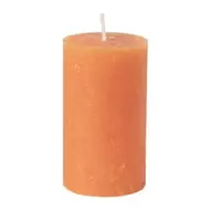 Kaars rustiek - oranje - ø7x12 cm
