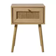 Webbing nachtkastje Batavia - bruin - 55x39x30 cm