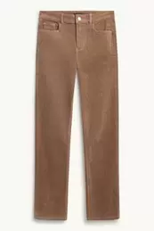Corduroy broek - high waist - straight fit- LYCRA ®
