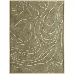 Schilderij Bobbie Abstract - groen - 80x60 cm product