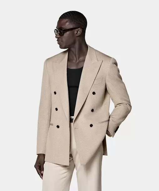 Light Brown Relaxed Fit Roma Blazer