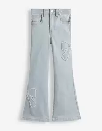 Broek met uitlopende pijpen - lichtblauw denim - Lichtblauw