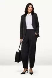 Business-broek - high waist - baggy fit