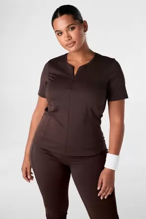 Sport top met rits