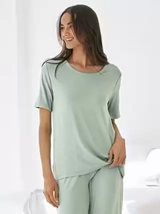 Kort pyjamashirt