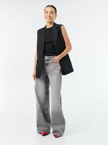 Wide leg jeans / wijde pasvorm