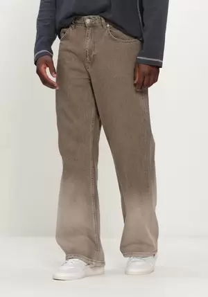 Taupe FLANEUR Wide jeans RELAXED JEANS