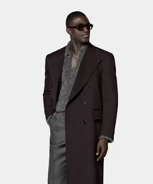 Dark Red Overcoat