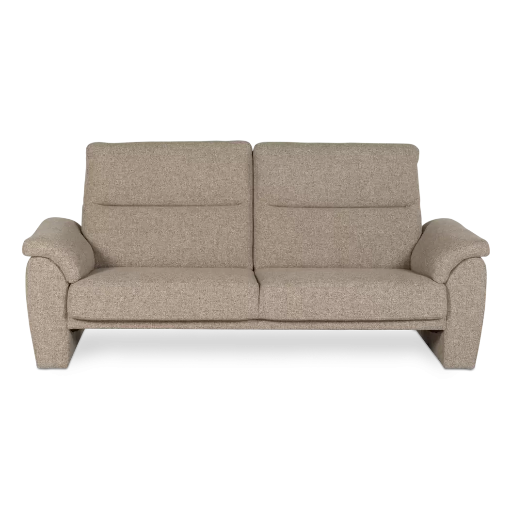3 zitsbank Libris - arm C1 - hoge rug - stof Cayenne Bruin - pocketvering - hoogwaardig zitcomfort