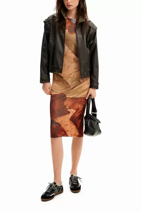 Leatherlook jack met afneembare mouwen