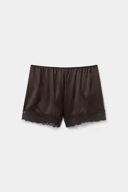 Silk Shorts with Lace