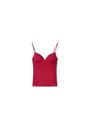 Suède top in korsetstijl