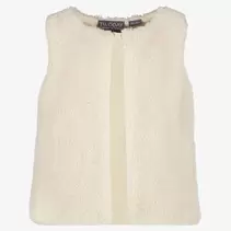 TwoDay meisjes teddy gilet beige