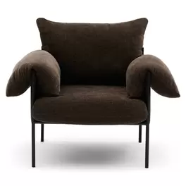 Pre-order Fauteuil Maxwell chocolate brown