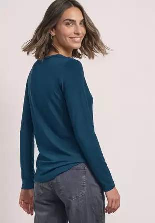 Shirt met lange mouwen en een boothals