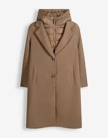 Mantel - Dubbellaagse look - bruin