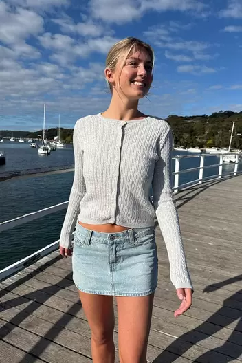Product Name:Zoe Cable Knit Cardigan