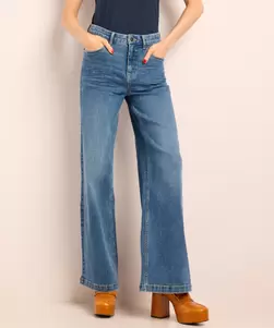 Wide fit stretch jeans - lara