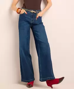 Wide fit stretch jeans - lara